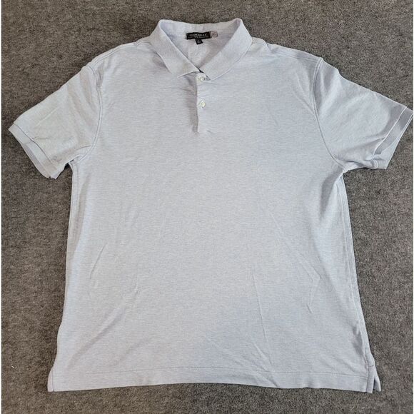 Banana Republic Luxury Touch Polo Shirt Men's Size L Light Blue - Picture 1 of 5